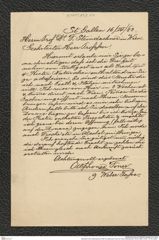 Nachlass Franz Steindachner, Brief von Alphonse Forrer an Franz Steindachner (16.04.1883), Inv.Nr. 137.02, Seite 1